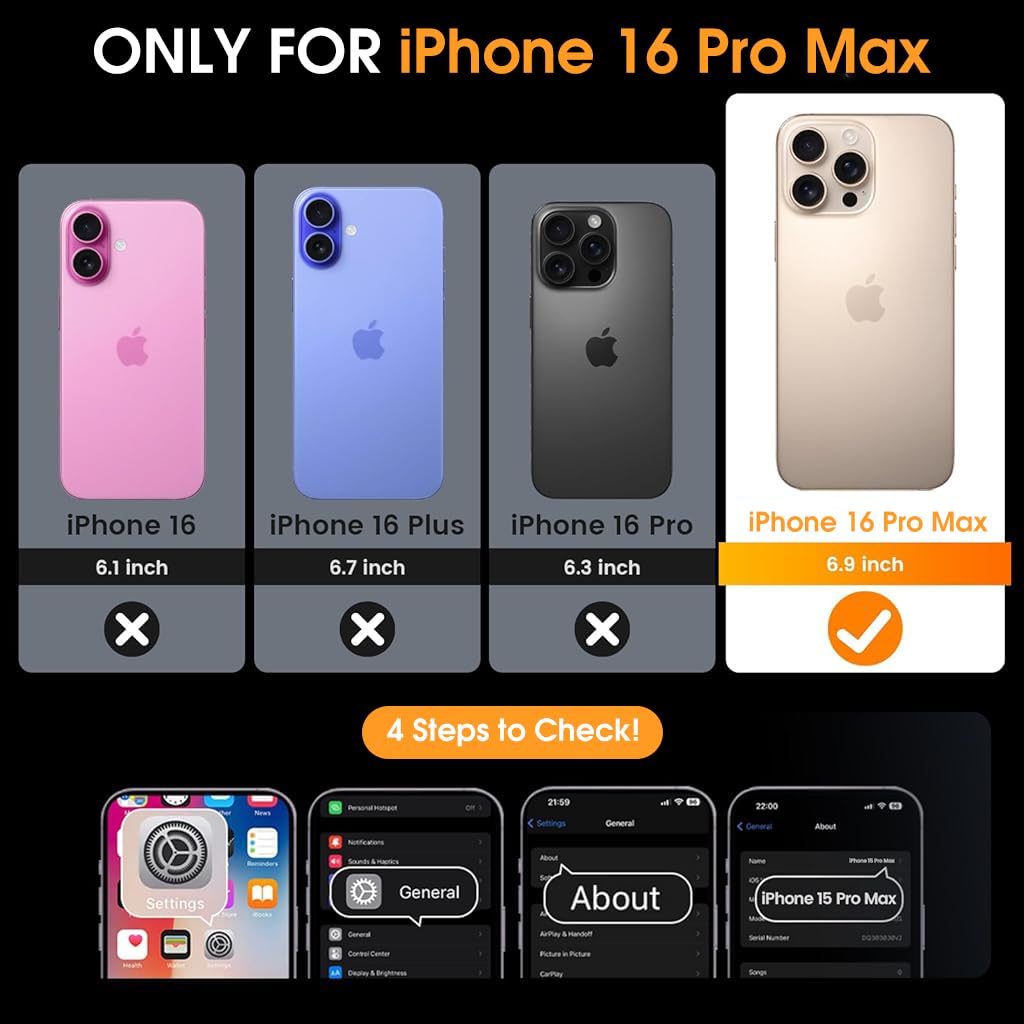 ZORBES Compatible for 16 Pro Max Case ZORBES Compatible for 16 Pro Max Case